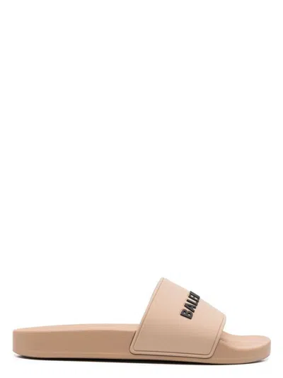 BALENCIAGA WOMEN'S POOL SLIDE BAL LOGO
