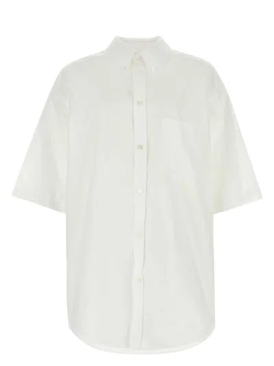 BALENCIAGA WOMEN'S POPLIN OVERSIZE SHIRT