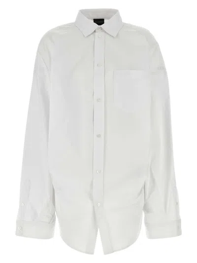 BALENCIAGA WOMEN'S POPLIN OVERSIZE SHIRT