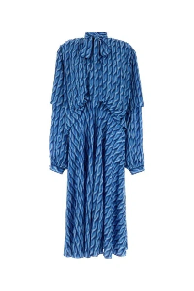 BALENCIAGA BALENCIAGA WOMEN PRINTED POLYESTER DRESS