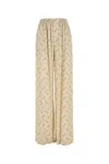 Balenciaga Women Printed Viscose Pyjama Pant In Multicolor