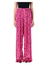 Balenciaga Silk Satin Pyjama Pants With Vibrant Pattern