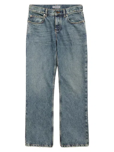 Balenciaga Women's Regular Fit Jeans In Blue