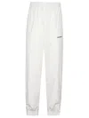 Balenciaga Regular Fit Tracksuit Style Pants In White