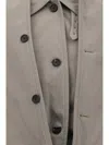 Balenciaga Women Reverse Hooded Trench Coat