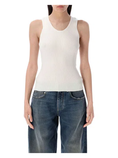 BALENCIAGA WOMEN'S RIB-KNIT TANK TOP