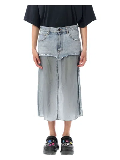 BALENCIAGA WOMEN'S RIPPED SKIRT