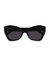 Balenciaga Women's Rive Gauche 56mm Butterfly Sunglasses In Black
