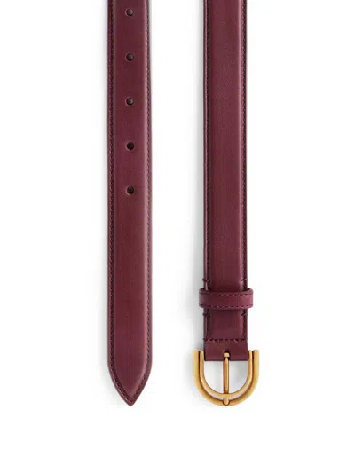 Balenciaga Women's Rodeo Belt In Burgundy