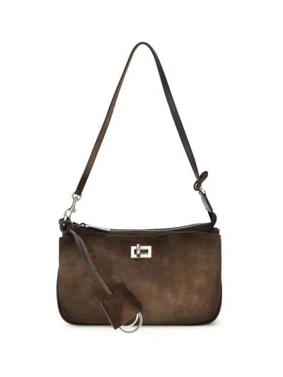 Balenciaga Women Rodeo Clutch Bag In Brown