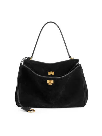 Balenciaga Black Suede Mini Rodeo Handbag Borse A Mano