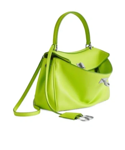 Balenciaga Women's Rodeo Handbag Mini  In Granny Green