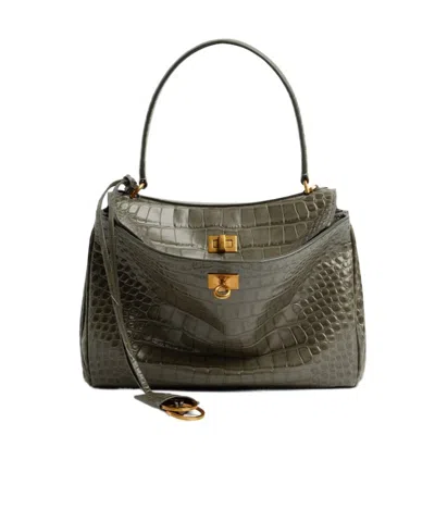 Balenciaga Women's Rodeo Handbag Small  In Army Green