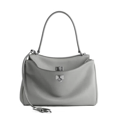 Balenciaga Women's Rodeo Handbag Small  In Cloud Grey In Gray