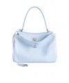 Balenciaga Rodeo Small Calfskin Top-handle Bag In Blue