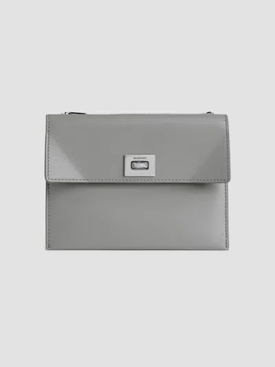 Balenciaga Women's Rodeo Large Coin And Card Holder In Cloud Grey