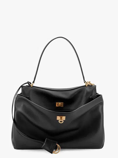 Balenciaga Rodeo Small Leather Shoulder Bag In Black