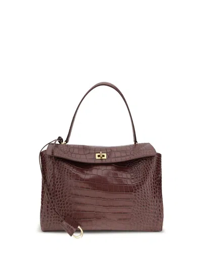 Balenciaga Women Rodeo Medium Handbag In Brown