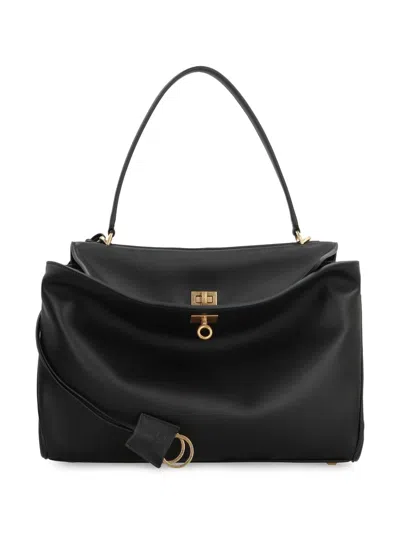 Balenciaga Women Rodeo Medium Leather Handbag In Multi
