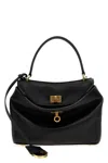Balenciaga Women Rodeo Medium Leather Handbag In Black