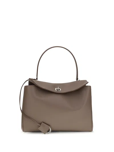 Balenciaga Women Rodeo Shoulder Bag In Gray