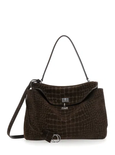 Balenciaga Women Rodeo Top Handle M In Brown