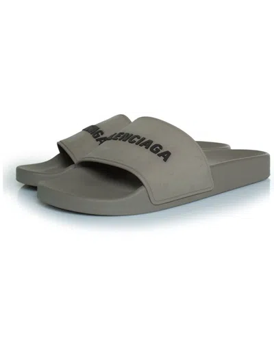 Pre-owned Balenciaga Women's Rubber Pool Slide (authentic Pre-loved)