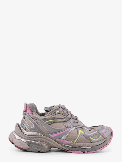 Balenciaga Women Runner 2 Nylon Low-top Sneakers With Leather Inserts In Multi