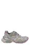 Balenciaga Women Runner 2 Nylon Low-top Sneakers With Leather Inserts In Gray