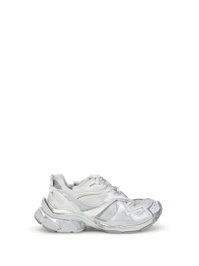 Balenciaga Women Runner 2.0 Sneakers In Silver
