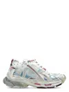 Balenciaga Sneaker Runner White Blue Pink Brown In White