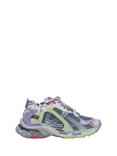 Balenciaga Women Runner Mesh Sneakers In Multicolor