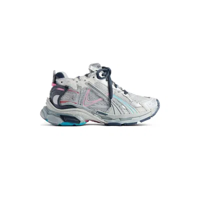 Balenciaga Women's Runner Trainers In Light Beige/grey/pink/blue In Eggshgrey