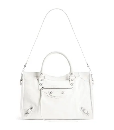 BALENCIAGA MEDIUM LEATHER LE CITY TOP-HANDLE BAG