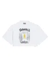 Balenciaga Cotton Salon De Couture Cropped T-shirt In White