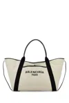 Balenciaga Blackwhite Biarritz S Shopping Bag In White