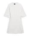 Balenciaga Cotton Jersey Semi Fitted Short Dress