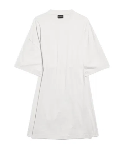 Balenciaga Women's Semi Fitted Dress In Dirty White