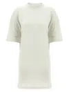 Balenciaga Cotton Jersey Semi Fitted Short Dress In Brown