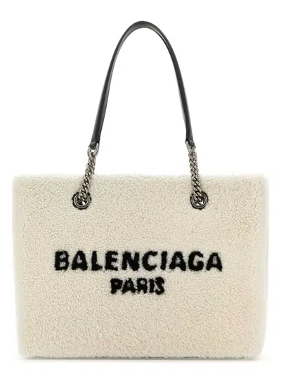 BALENCIAGA WOMEN'S SHEARLING DUTY FREE M HANDBAG