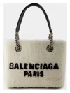 Balenciaga Women's Shearling Duty Free S Handbag