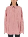 Balenciaga Women Shirt With Logo In Red