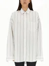 Balenciaga Women Shirt With Logo In White