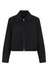 Balenciaga Shrunk Parka Jacket In Black