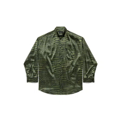 BALENCIAGA WOMEN'S SILK SATIN COCOON SHIRT