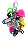 Balenciaga Elegant Silver Pigalle Mini Key Ring In 1245