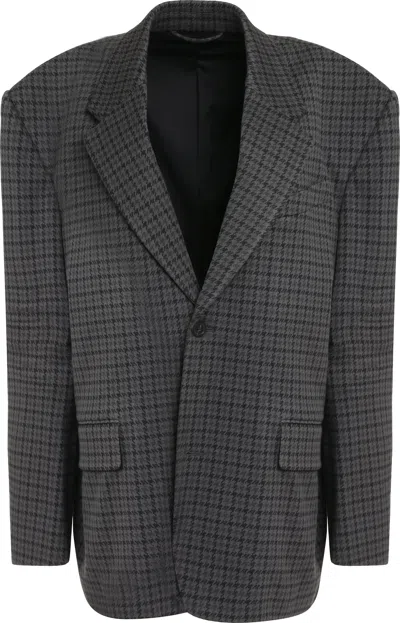 BALENCIAGA WOMEN'S SINGLE-BREASTED ONE BUTTON JACKET