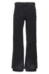 Balenciaga 'alpine' Denim Trousers With Front And Back Pockets In Black