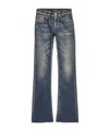 Balenciaga Washed-out Bootcut Jeans In Blue