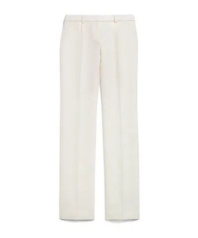 Balenciaga Women's Slim Tailored Pants In Ivory In Gold
